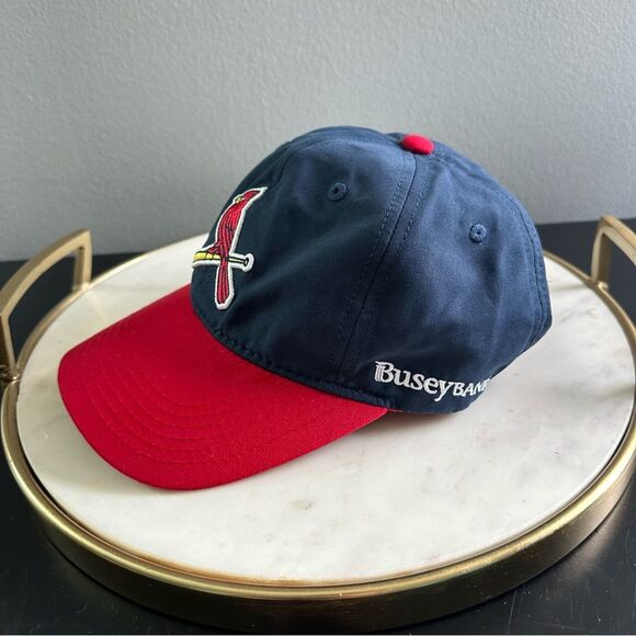 St. Louis Cardinals Ball Adjustable Strap Baseball Dad Hat Cap Busey Bank OS - Picture 2 of 8